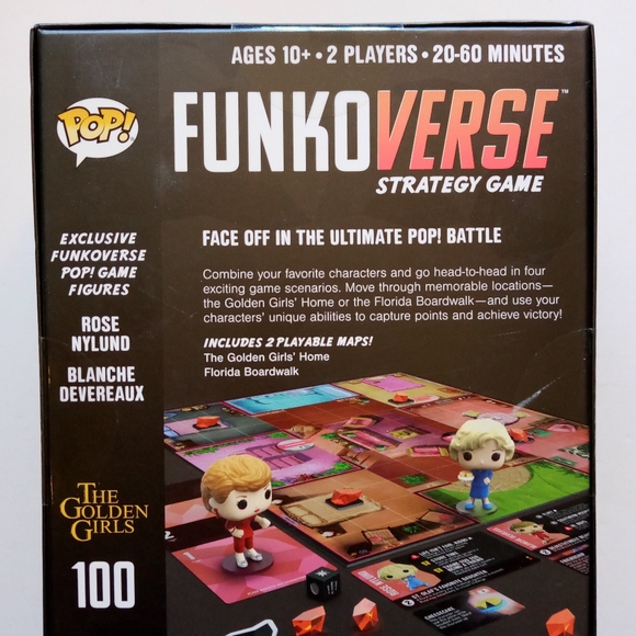 FunkoVerse The Golden Girls Strategy Game NEW in Box Rose Betty White & Blanche - Picture 4 of 9